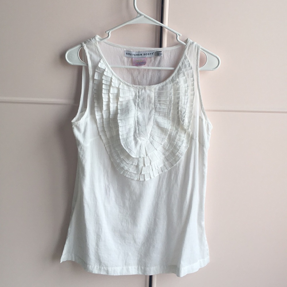 Gretchen Scott Sleeveless blouse white size XS